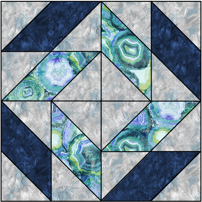Quilt Minnesota 2025 QMN Block Kit - Blue