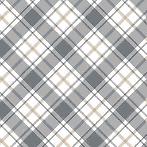 Moose Creek Lodge - Cabin Plaid - Cream/Gray