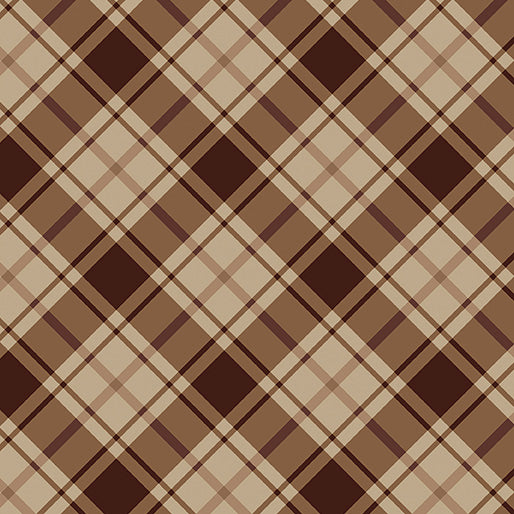 Moose Creek Lodge - Cabin Plaid - Tan/Brown