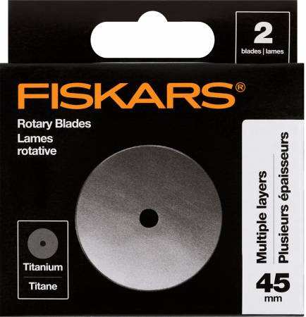 Fiskars 45mm Titanium Coated Rotary Blades - 2ct