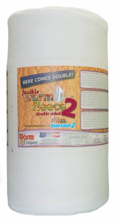 Warm Fleece Double Sided Fusible Batting - 45in wide