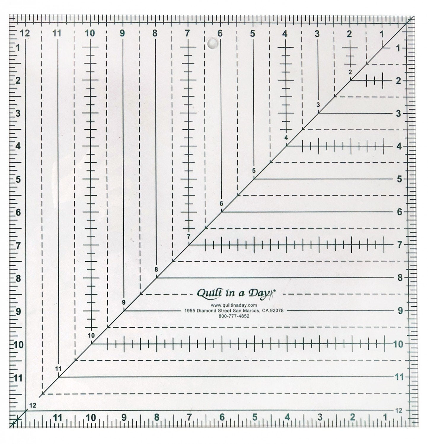 Quilt in a Day Square Up Ruler - 12-1/2" x 12-1/2"