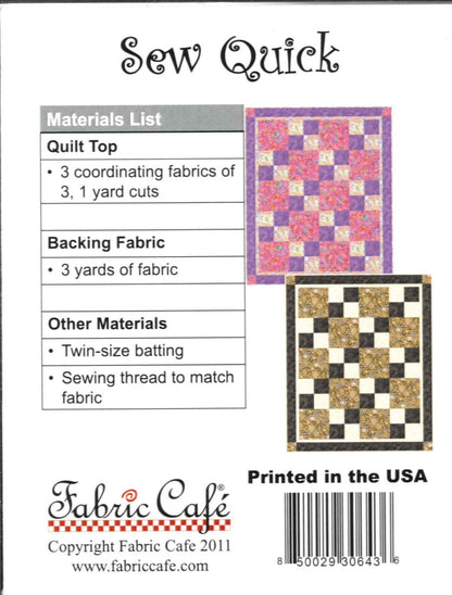 Sew Quick Pattern