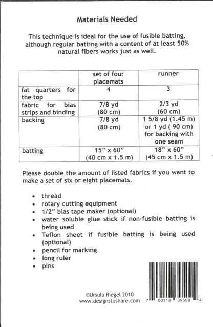 Easy Curves Pattern