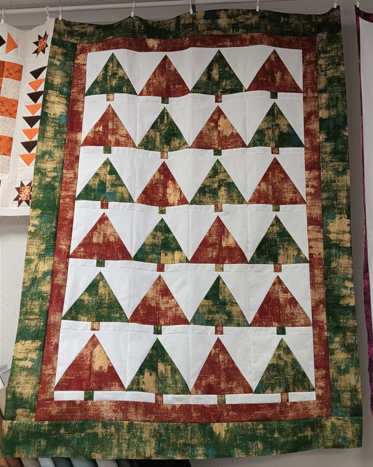 Christmas Forest/Metallic Grunge Quilt Kit