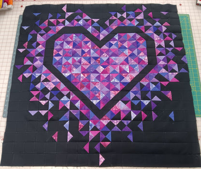 Mini Exploding Heart Quilt Kit