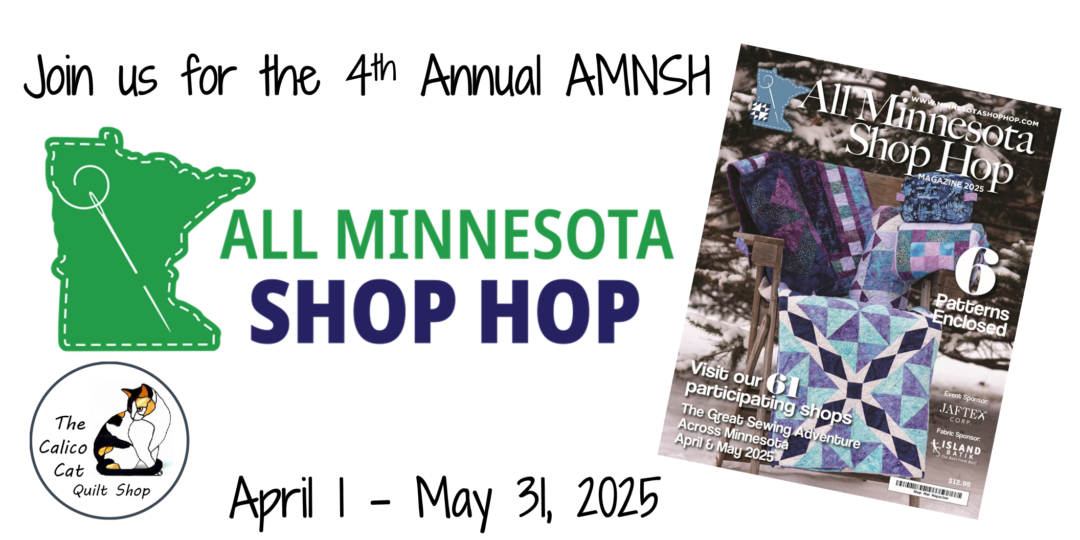 the All Minnesota Shop Hop runs from April 1 to May 31, 2025