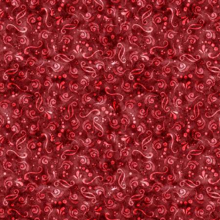 Fresh from the Grove - Tonal Swirl - Red | Wilmington Prints 20517-331