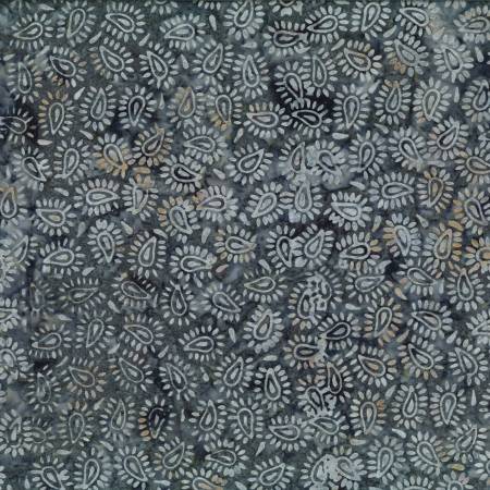 Moonlight - Grey Paisley Batik - L | Wilmington Prints 22265-924