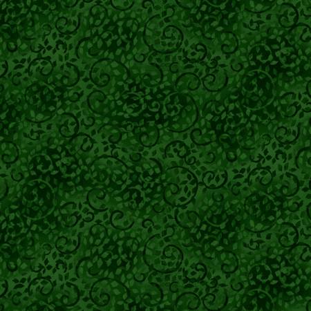 Essentials - Leafy Scroll - Dark Green | Wilmington Prints 26035-797