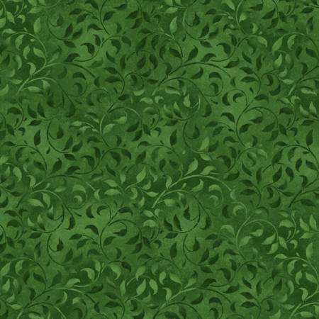 Essentials - Climbing Vine - Emerald Green | Wilmington Prints 38717-757