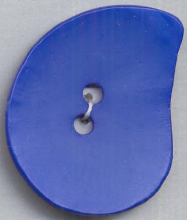 Paisley 50mm (2") Polyamide Button - Royal Blue