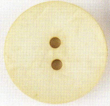 Round 60mm (2-3/8") Polyamide Button - Rice