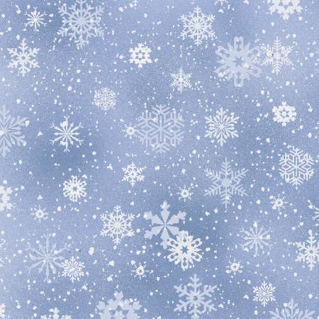 Landscape Medley - Snow - Silver | Elizabeth's Studio 532E-SLVR