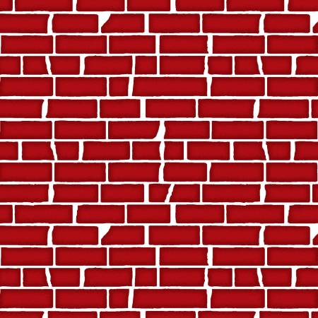 Under Construction - Brickwall - Red | Studio E Fabrics 6057-88