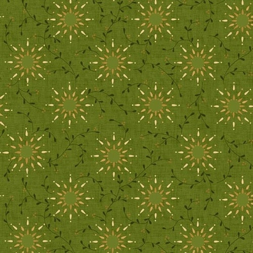 Prairie Vine 108" - Green | Henry Glass Q-6235-66