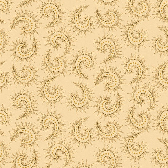 Spiced Paisley 108" - Beige | Henry Glass 6368-44