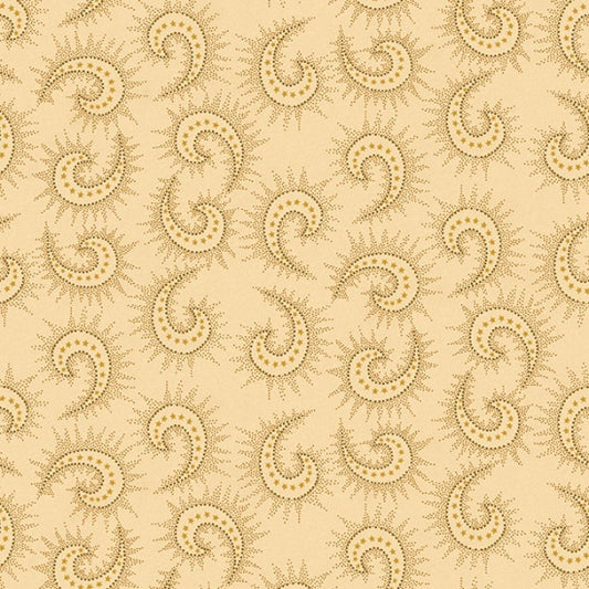 Spiced Paisley 108" - Beige | Henry Glass 6368-44