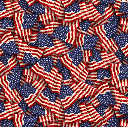 Stars & Stripes Flags - Multi | Elizabeth's Studio 637E-MLT