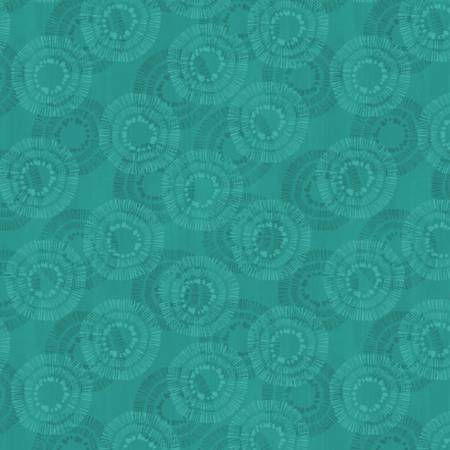 Essentials - Circle Burst - Teal | Wilmington Prints 68523-447