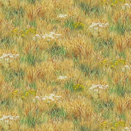 Landscape Medley - Meadow Grass - Gold | Elizabeths Studio 7209E-GOLD