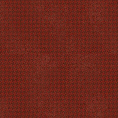 Blushed Houndstooth - Cranberry | Benartex 7564-22