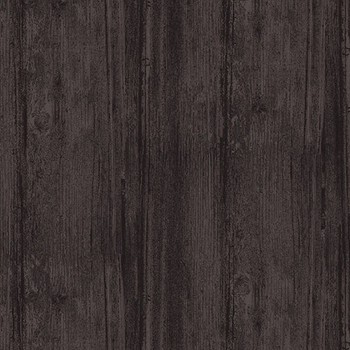 Washed Wood 108" Flannel - Gunmetal | Benartex 7709WF-14