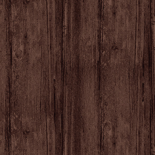 Washed Wood 108" Flannel - Espresso | Benartex 7709WF-72