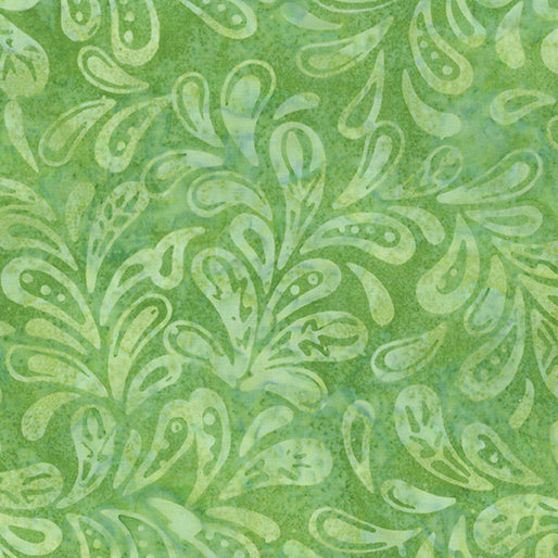 Bali Batik - Bali Sorbet - Plume - Green Apple | Benartex 9182-40