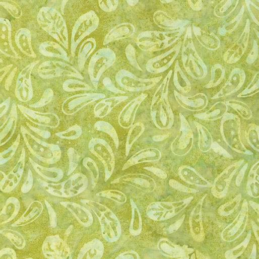 Bali Batik - Bali Sorbet - Plume - Lime | Benartex 9182-44