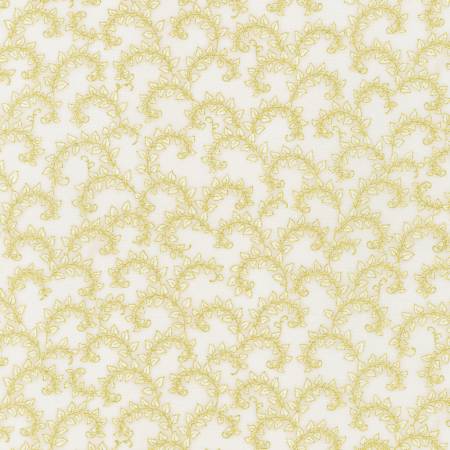 Florentine Garden - Foliage Vines - Ivory with Gold Metallic | Robert Kaufman AHYM-19451-15