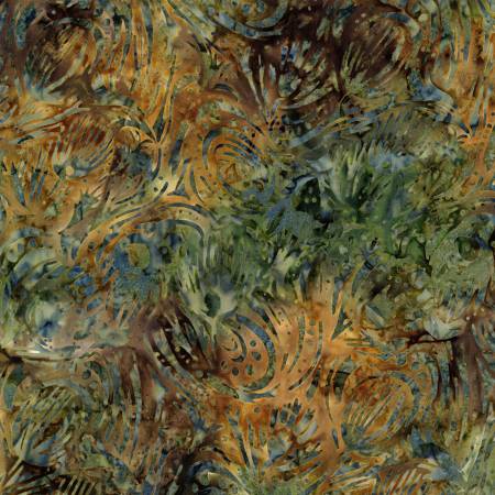 Tonga Batik - Thistle Bloom - Harvest