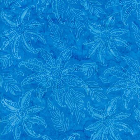 Tonga - Play - Scalloped Flower Batik - Turquoise | Timeless Treasures B7125-TURQUOISE