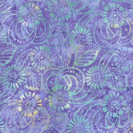 Tonga - Fantasy - Cacti Flower Punch Batik - Hyancinth | Timeless Treasures B7516-HYACINTH