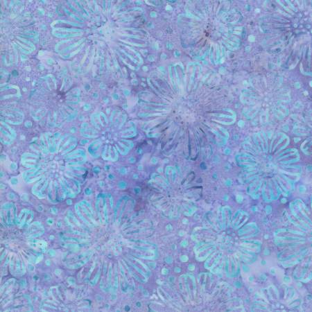 Tonga - Fantasy - Fun Flowers Batik - Lavender | Timeless Treasures B7523-LAVENDER