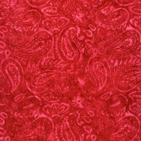 Tonga - Play - Groovy Paisley Batik - Cherry | Timeless Treasures B7916-CHERRY