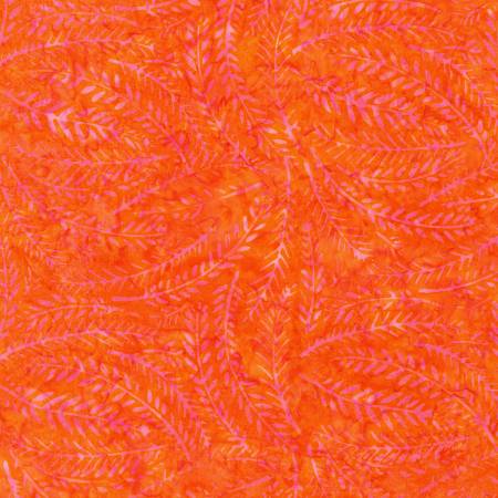 Tonga - Play - Soft Sprigs Batik - Poppy | Timeless Treasures B8009-POPPY