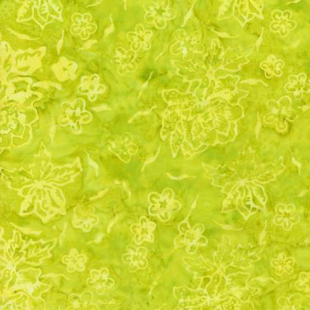 Tonga - Play - Cute Floating Florals Batik - Neon | Timeless Treasures B8035-NEON