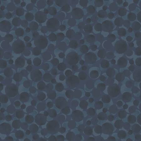 Bumbleberries Basic - Indigo | Lewis & Irene Fabrics 111