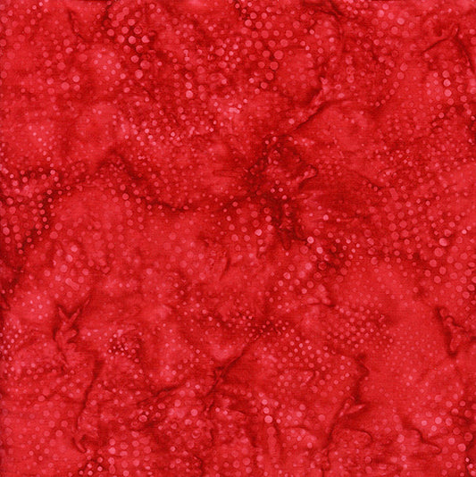 Batik Basics - Wavy Dots - Cherry | Island Batik BE23-C1