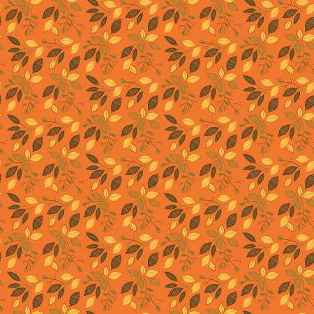 Adel in Autumn - Leaves - Orange | Riley Blake Designs C10822-ORANGE