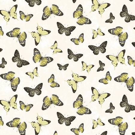 Buttercup - Butterflies - Cream | Timeless Treasures C1120-CREAM