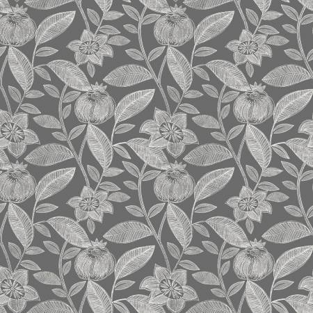 Buttercup - Sketched Florals - Grey | Timeless Treasures C1125-GREY