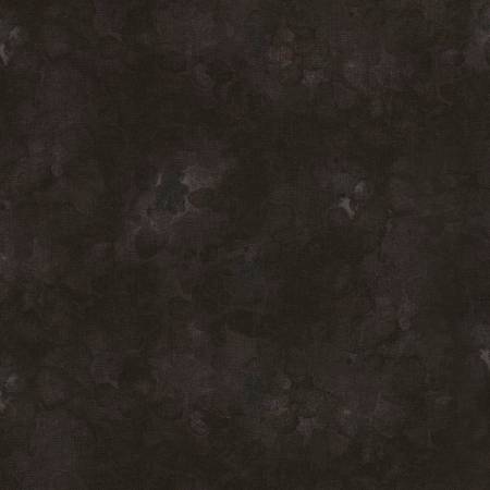 Solid-ish Watercolor Texture - Black | Timeless Treasures KIM-C6100-BLACK