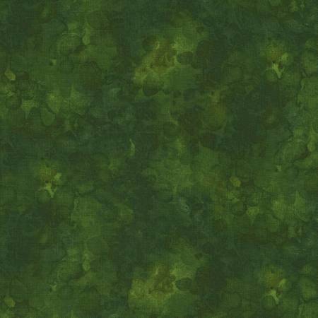 Solid-ish Watercolor Texture - Forest | Timeless Treasures KIM-C6100-FOREST