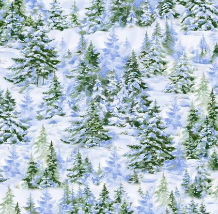 Pine Trees In The Snow - Multi