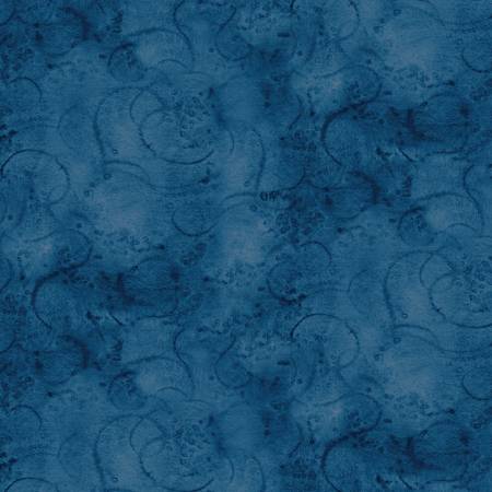 Painter's Watercolor Swirl - Ultra Marine | Riley Blake Designs C680-ULTRAMARINE