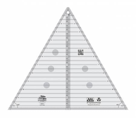 Creative Grids 60 degree Triangle 12-1/2" Quilt Ruler