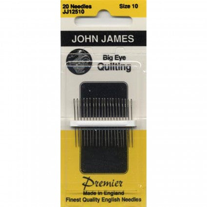 John James Big Eye Quilting Needles - Size 10