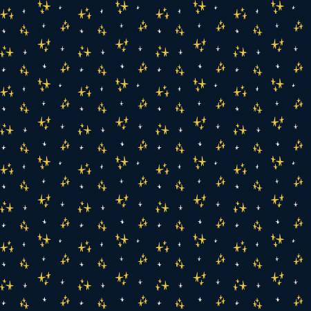 Backyard All-Stars - Star Studded - Navy | Michael Miller Fabrics DC10294-NAVY-D